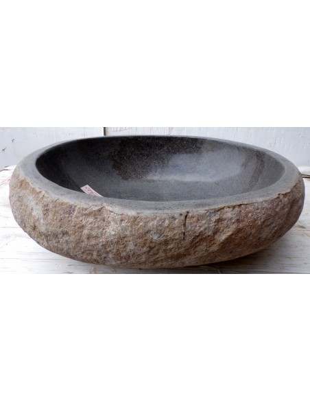 Lavandino pietra di fiume dp-676 cm 49x44x15 river stone sasso lavabo sink bagno