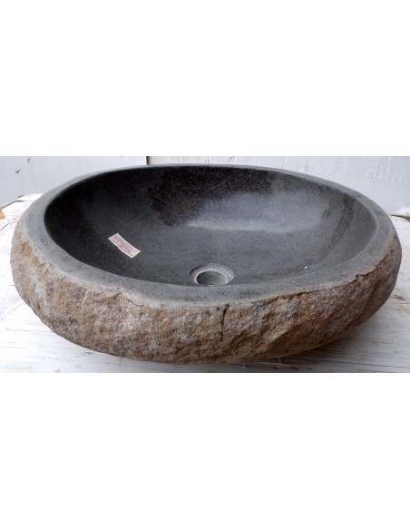 Lavandino pietra di fiume dp-676 cm 49x44x15 river stone sasso lavabo sink bagno