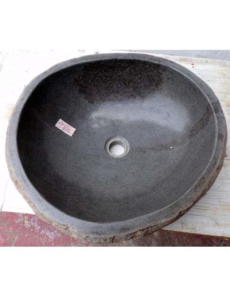 Lavandino pietra di fiume dp-676 cm 49x44x15 river stone sasso lavabo sink bagno