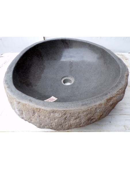 Lavandino pietra di fiume dp-676 cm 49x44x15 river stone sasso lavabo sink bagno