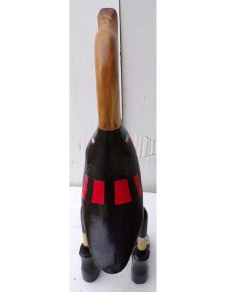 Papera calcio Milan oca football team in legno rosso neri gadget squadra