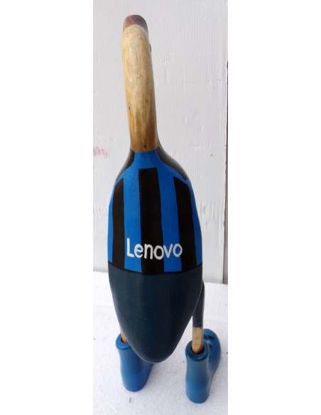 Calcio Inter oca football team in legno nero azzurri gadget squadra digitalbits maglia