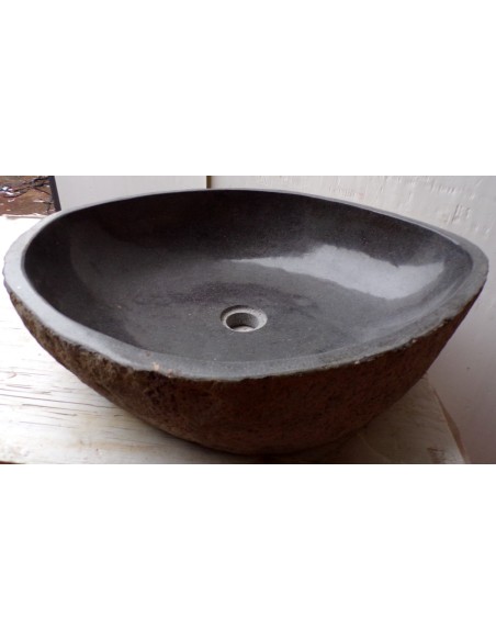 Lavandino pietra di fiume dp-681 cm 54x47x15 river stone sasso lavabo sink bagno