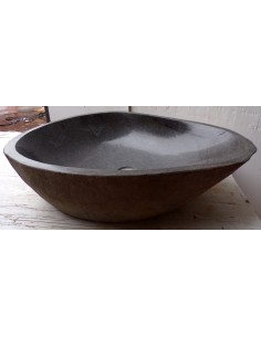 Lavandino pietra di fiume dp-682 cm 59x44x15 river stone... 2