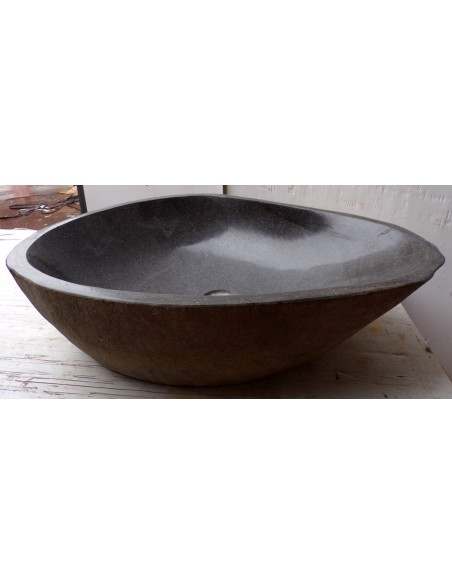 Lavandino pietra di fiume dp-682 cm 59x44x15 river stone sasso lavabo sink bagno