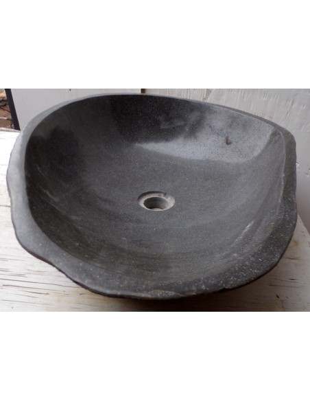 Lavandino pietra di fiume dp-682 cm 59x44x15 river stone sasso lavabo sink bagno