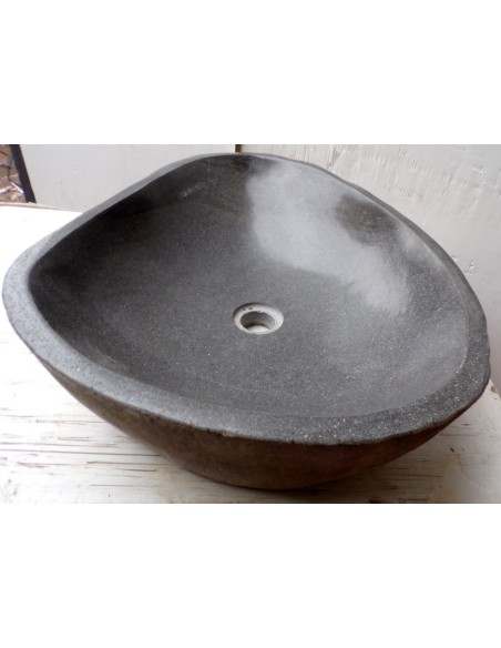 Lavandino pietra di fiume dp-682 cm 59x44x15 river stone sasso lavabo sink bagno