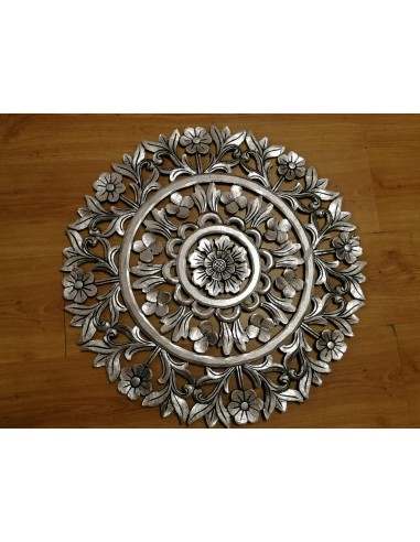Pannello floreale in legno mdf traforato a mano...