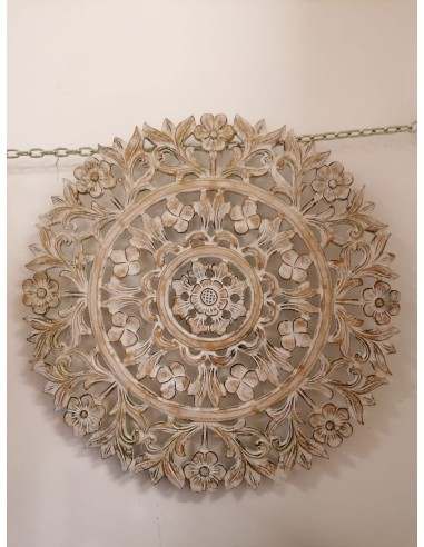 Pannello floreale in legno mdf traforato a mano...
