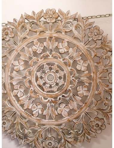 Pannello floreale in legno mdf traforato a mano...