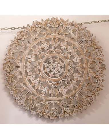 Pannello floreale in legno mdf traforato a mano...