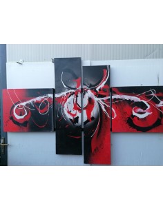 Quadro astratto a pannelli cm 180x120 Klimt moderno... 2