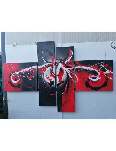 Quadro astratto a pannelli cm 180x120 Klimt...