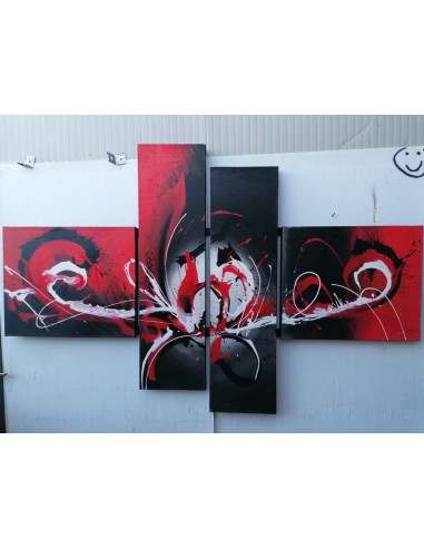 Quadro astratto a pannelli cm 180x120 Klimt...