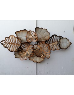 Pannello floreale edere vegetale in metallo creato e...