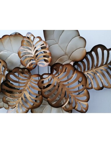 Pannello floreale edere vegetale in metallo...