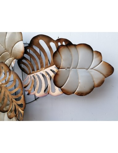 Pannello floreale edere vegetale in metallo...