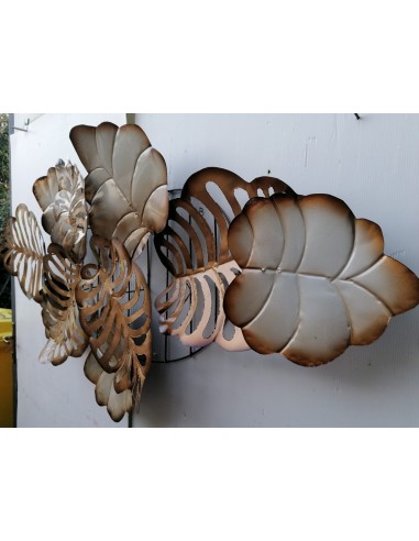 Pannello floreale edere vegetale in metallo...