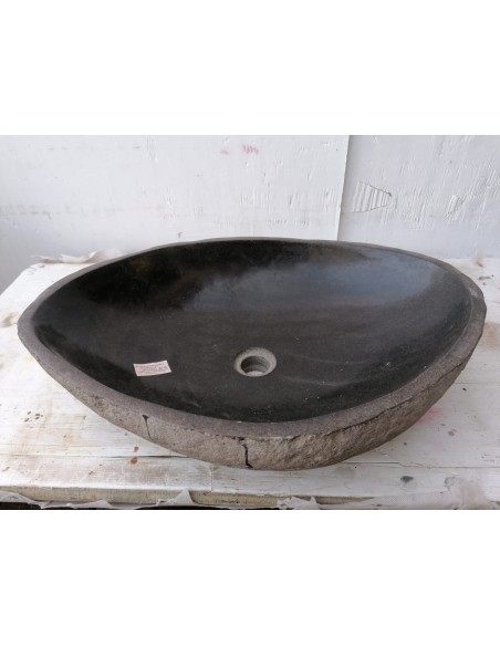 Lavandino pietra di fiume dp-688 cm 61x44x15 river stone sasso lavabo sink bagno