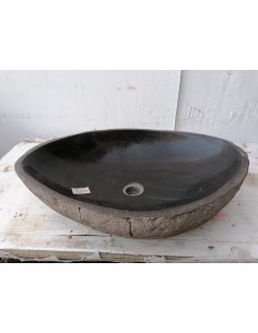 Lavandino pietra di fiume dp-688 cm 61x44x15 river stone... 2