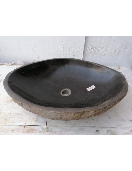 Lavandino pietra di fiume dp-688 cm 61x44x15 river stone sasso lavabo sink bagno