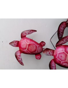 Pannello tartarughe marino in metallo creato e colorato... 2