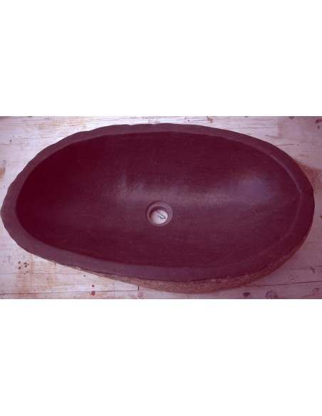 Lavandino pietra di fiume dp-697 cm 62x34x15 river stone sasso lavabo sink bagno