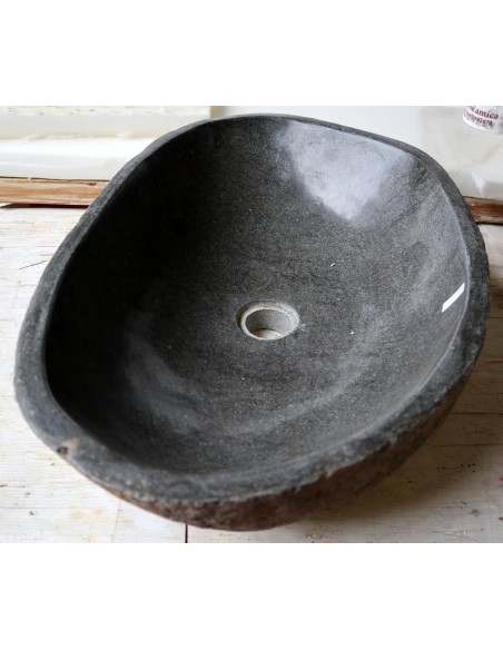 Lavandino pietra di fiume dp-6550 cm 57x37x15 river stone sasso lavabo sink bagno