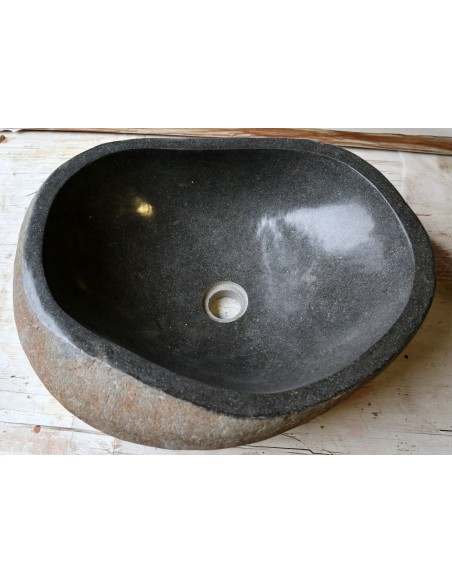 Lavandino pietra di fiume dp-6560 cm 50x40x15 river stone sasso lavabo sink bagno