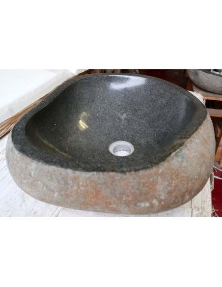 Lavandino pietra di fiume dp-6560 cm 50x40x15 river stone sasso lavabo sink bagno