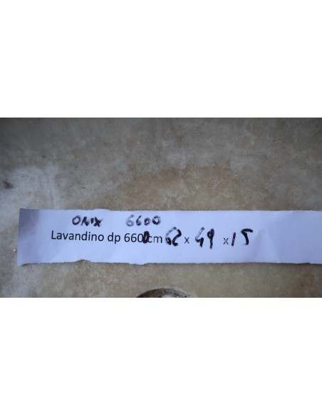 Lavandino in onice trasparente pietra dp-6600 cm 62x49x15 crema sasso lavabo sink