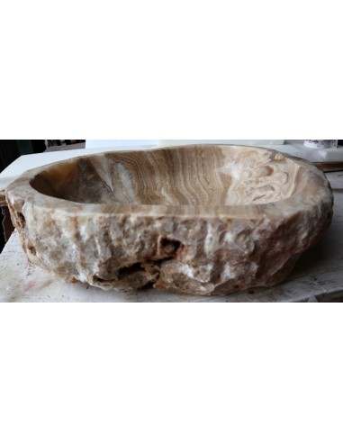 Lavandino in onice marrone miele pietra dp-6610...