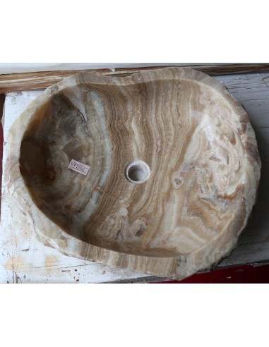 Lavandino in onice marrone miele pietra dp-6610...