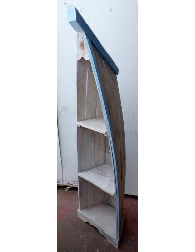 Libreria a forma di barca cm 156h in albesia 3...