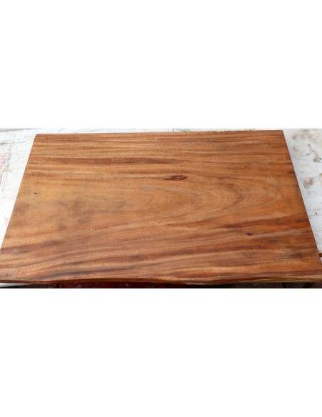 Piano in legno top massello suar o noce indiano per bagno cm 80x50/52x6h tavola 10A