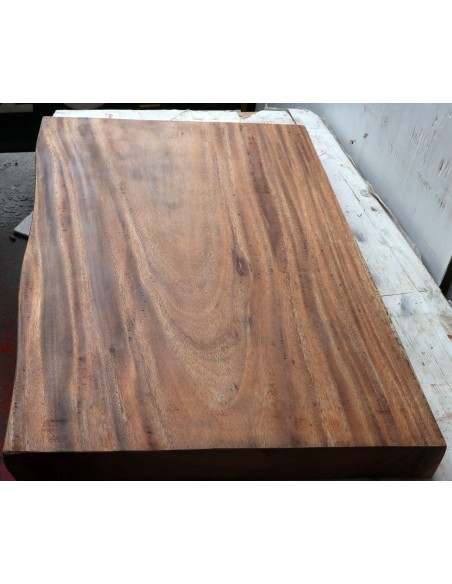 Piano in legno top massello suar o noce indiano per bagno cm 80x50/52x6h tavola 10A