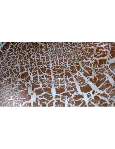 Lampadario in Vetro Resina bianco craccato...