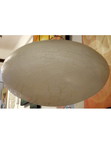 Lampadario in Vetro Resina bianco craccato...