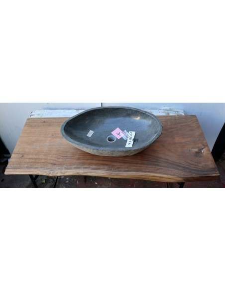 Piano in legno top massello suar o noce indiano per bagno cm 120x51/49x6h tavola 15A