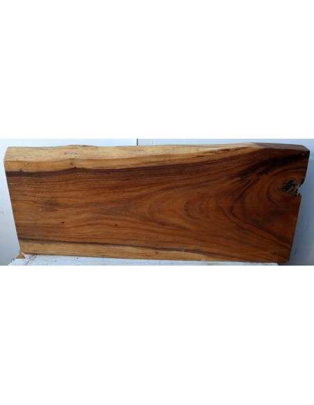 Piano in legno top massello suar o noce indiano per bagno cm 120x51/49x6h tavola 15A