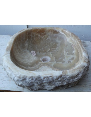 Lavandino in onice marrone miele bianco pietra...