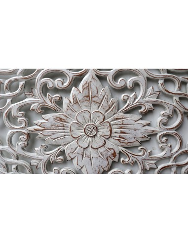 Pannello floreale in legno mdf traforato a mano...