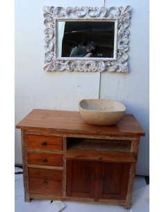 Mobile bagno o porta TV in Teak massello cm 100x45x75h... 2
