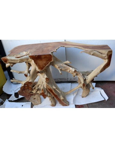 Consolle in radice di teak massello cm...