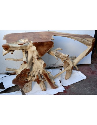 Consolle in radice di teak massello cm...