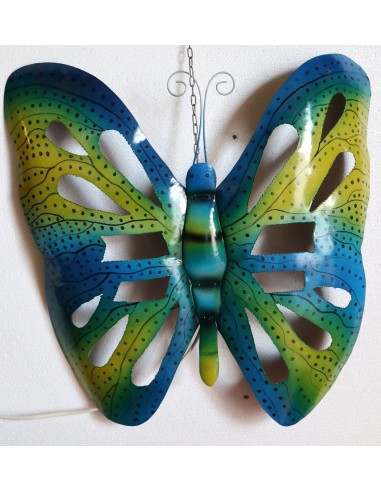 Farfalla decorativa in metallo dipinto...