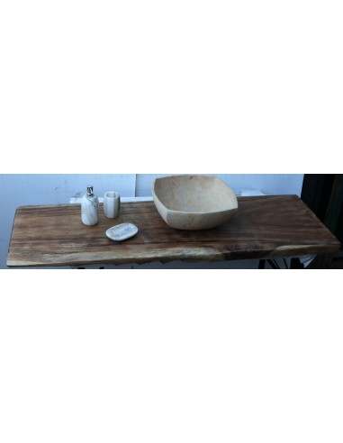 Piano in legno top massello suar o noce indiano...