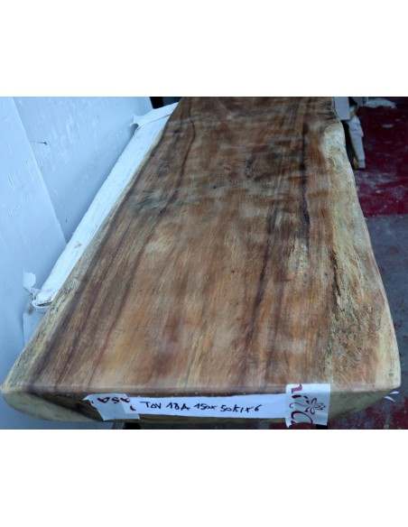 Piano in legno top massello suar o noce indiano per bagno cm 150x50/51x6h tavola 18A