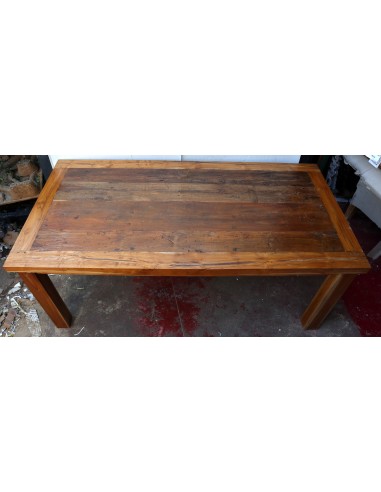 Tavolo da pranzo stile industrial in legno teak...