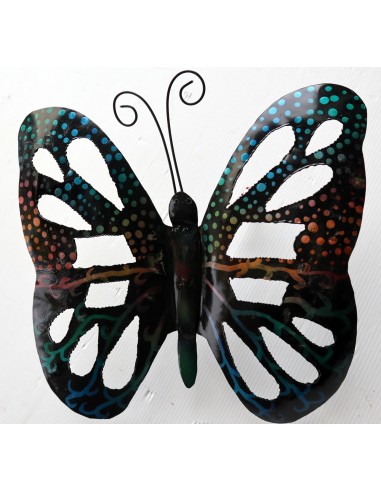 Farfalla decorativa in metallo dipinto...
